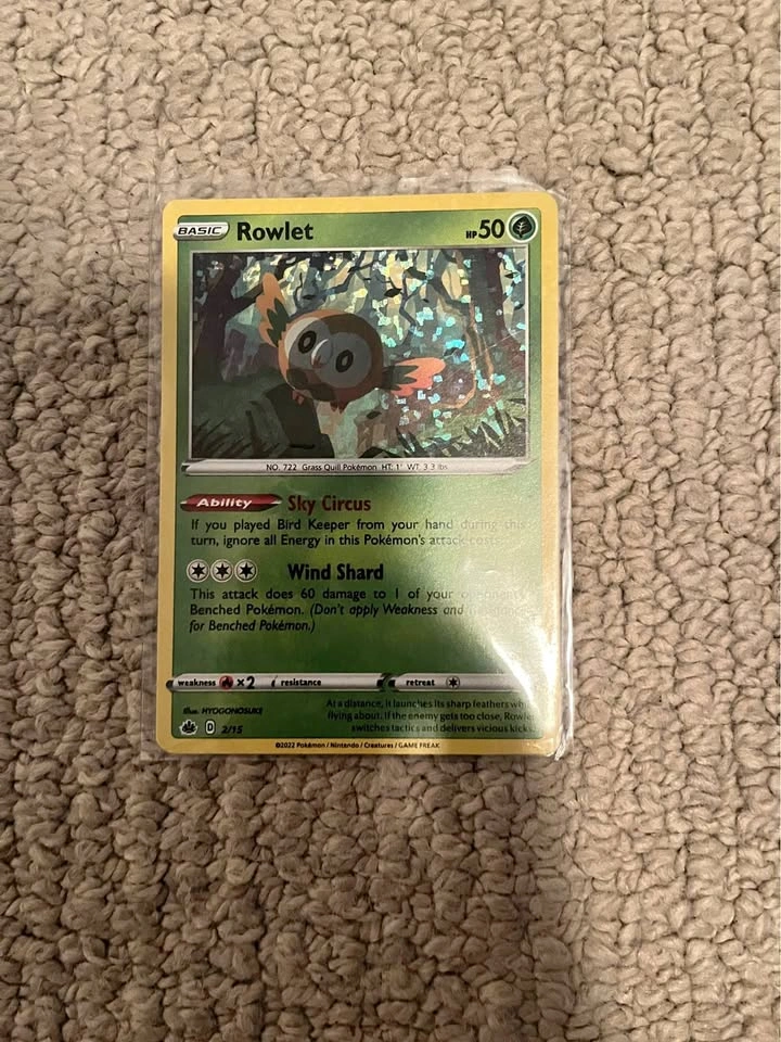 Rowlet - 2/15 - McDonald's Promos 2022 (M22) Pokemon Cards