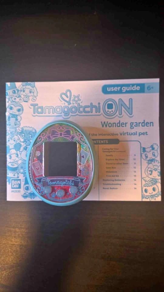 Tamagotchi ON Wonder Garden Edition Turquoise - WITH MANUAL