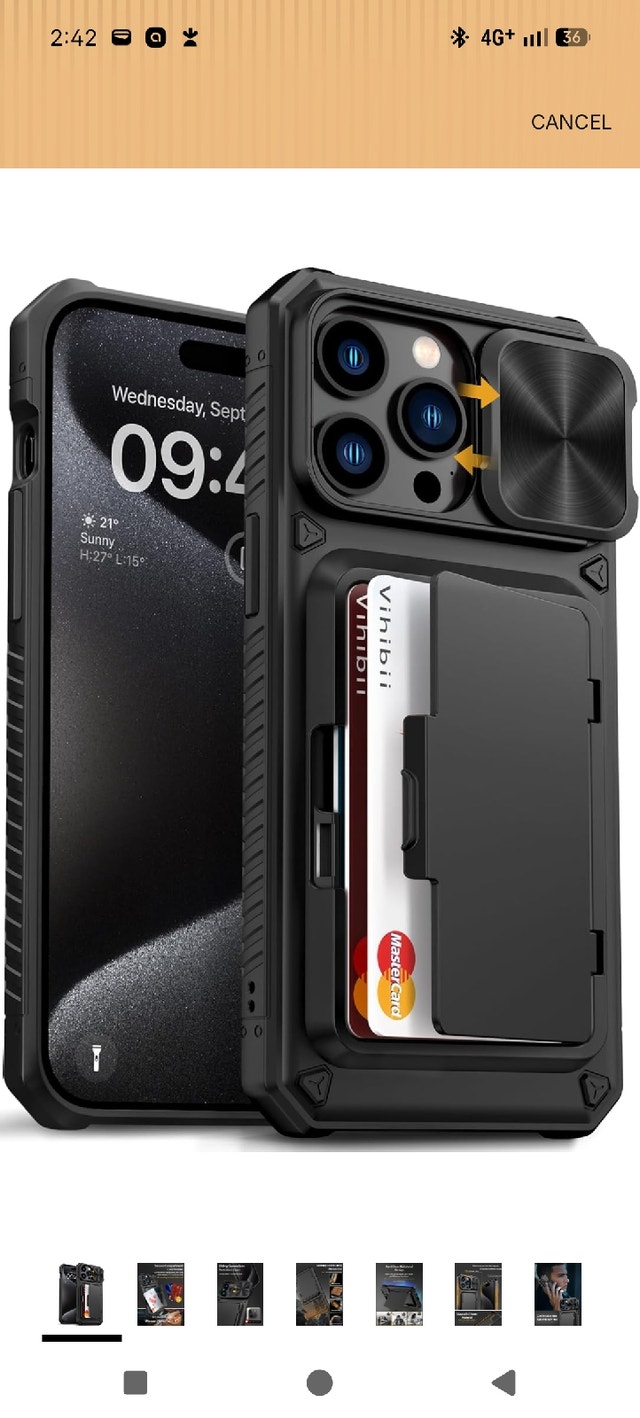 NEW'C iPhone 15 Pro Max Screen Protector and Case - photo 4