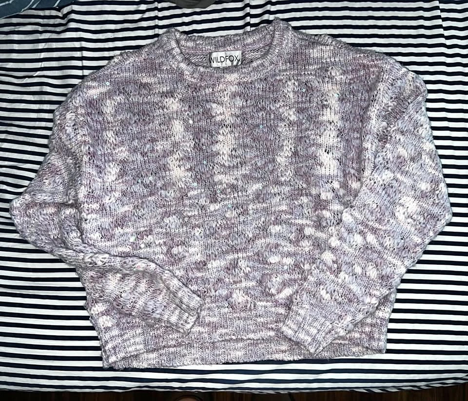 Wildfox Sequin Knit Sweater