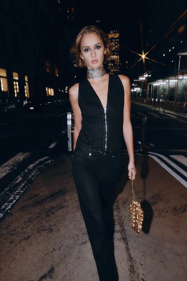 ZARA Zip Front Denim Vest Top - photo 2