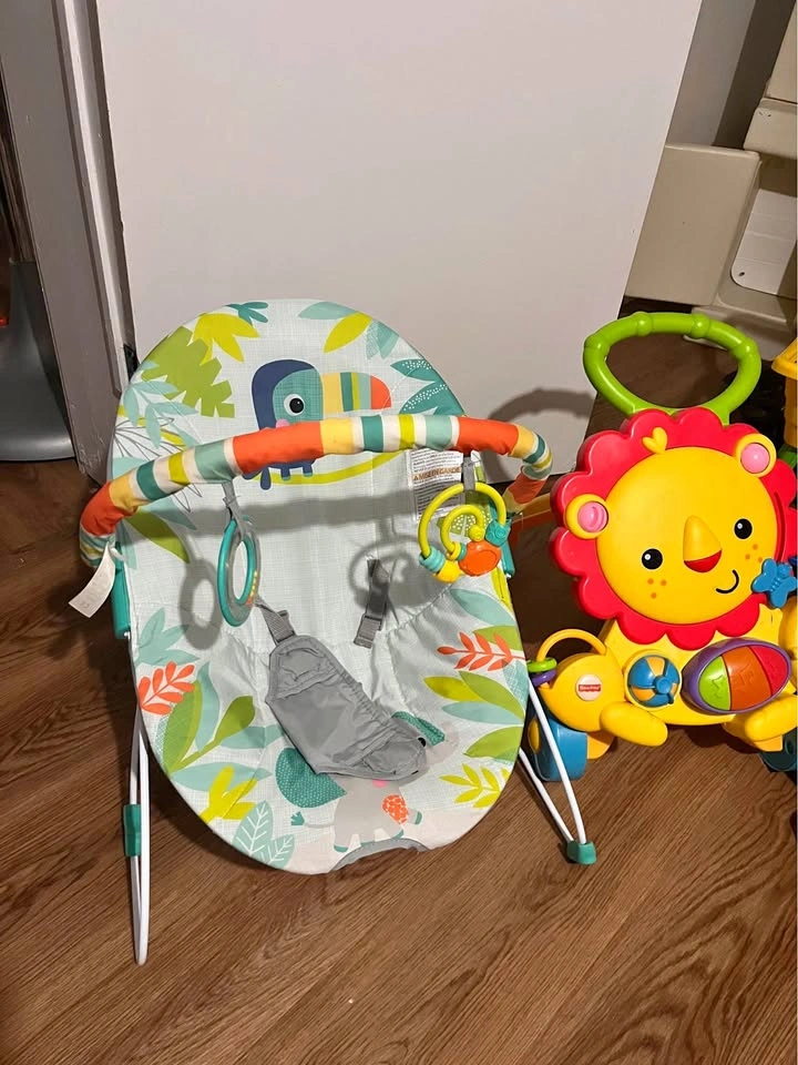 Fisher-Price Baby Bouncer and Lion Walker Toy
