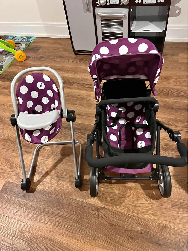 Children’s play highchair and stroller