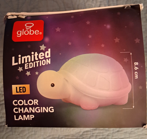 Globe LED Turtle Touch Tap Night Light, Color Changing, USB