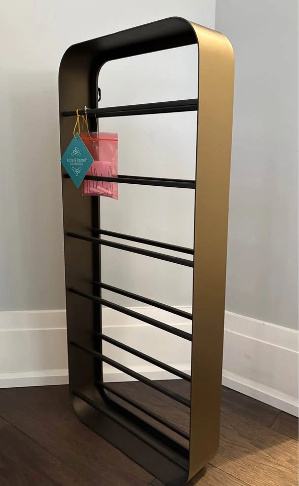 Kate & Laurel 6 bottle metal wall mounted wine rack - photo 2