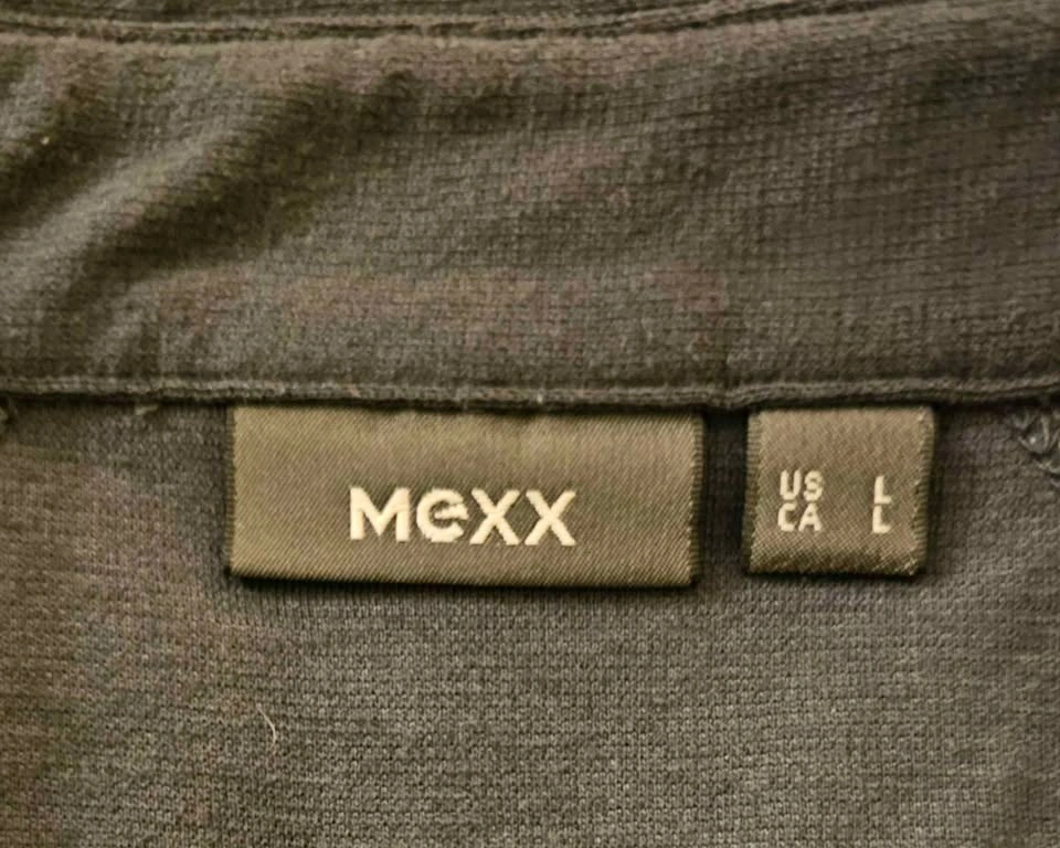 MEXX Men's Classic Black Long Sleeve Collared Pullover - Size L - photo 2