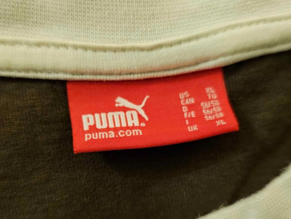 Vintage PUMA Classic Logo Ringer T-Shirt - Brown (Men's XL) - photo 2