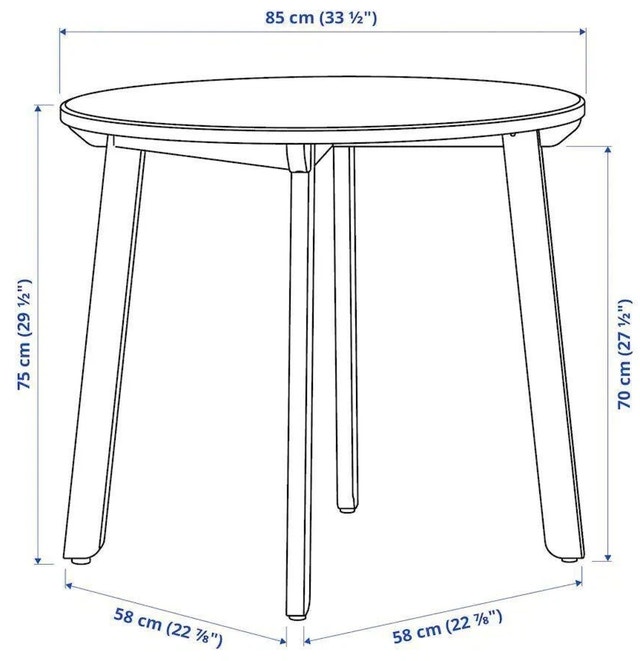 IKEA Natural Pine Wood Dining Table - photo 4