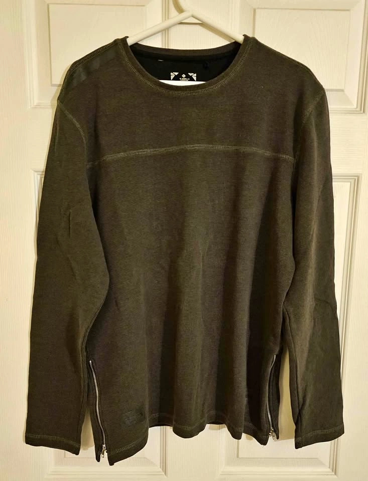 Point Zero Black Label Men's Waffle Knit Thermal Long Sleeve