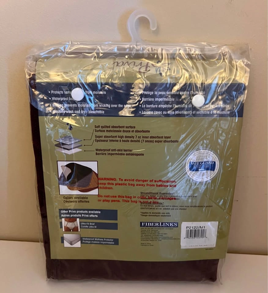 NEW Priva Waterproof Portable Seat Protector 21” x 22” - photo 2