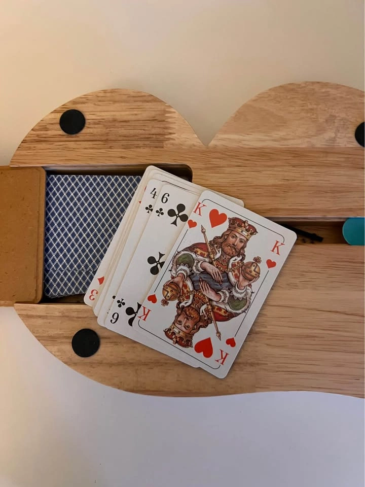 Wooden 29 Shape Cribbage Board with Storage - photo 2