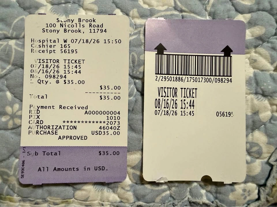 Stony Brook University Hospital Visitors Parking Pass