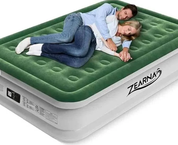 Zearna Queen Air Mattress – 16” Height, Built-In Pump thumbnail