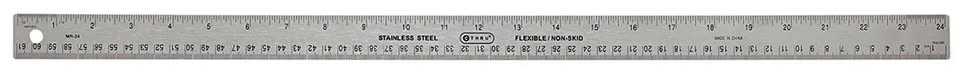 Westcott® 60cm/24" Stainless Steel Cork Back Ruler
