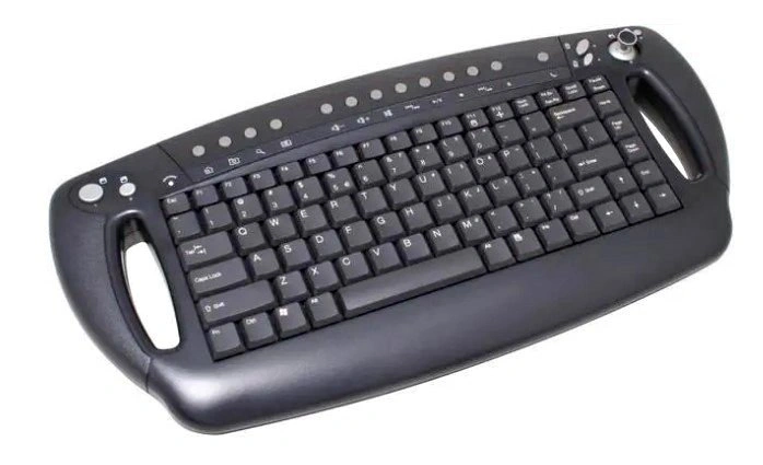BTC Ergonomic Wireless Keyboard with Dual Mode Joystick/Mouse