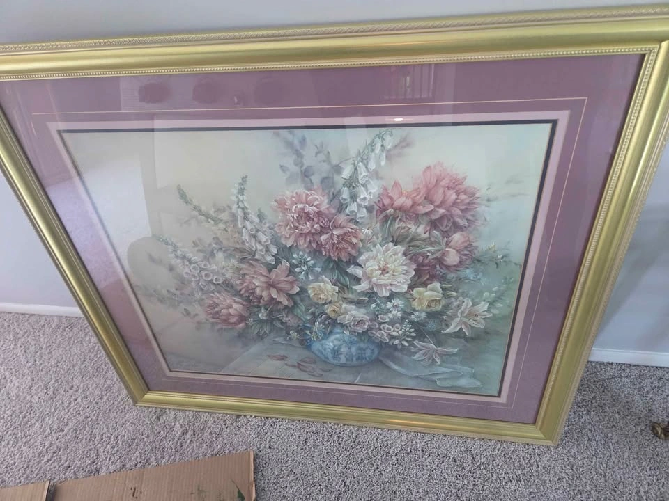 Framed Floral Artwork - photo 2