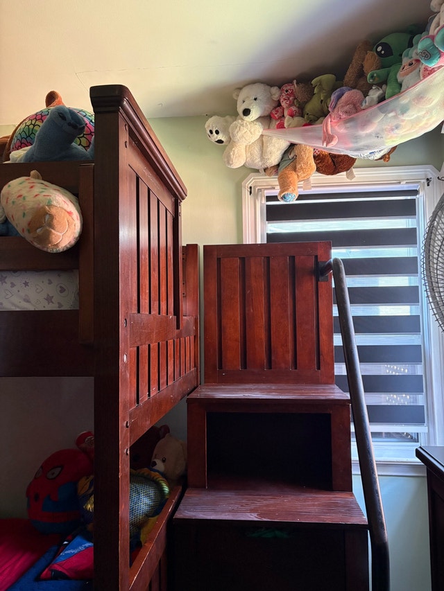 Solid Wood Bunk Bed with Stairs - mattresses/ladder included - photo 5