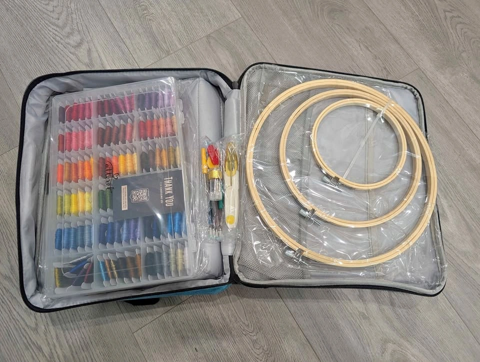 Beginners embroidery & cross stitch kit