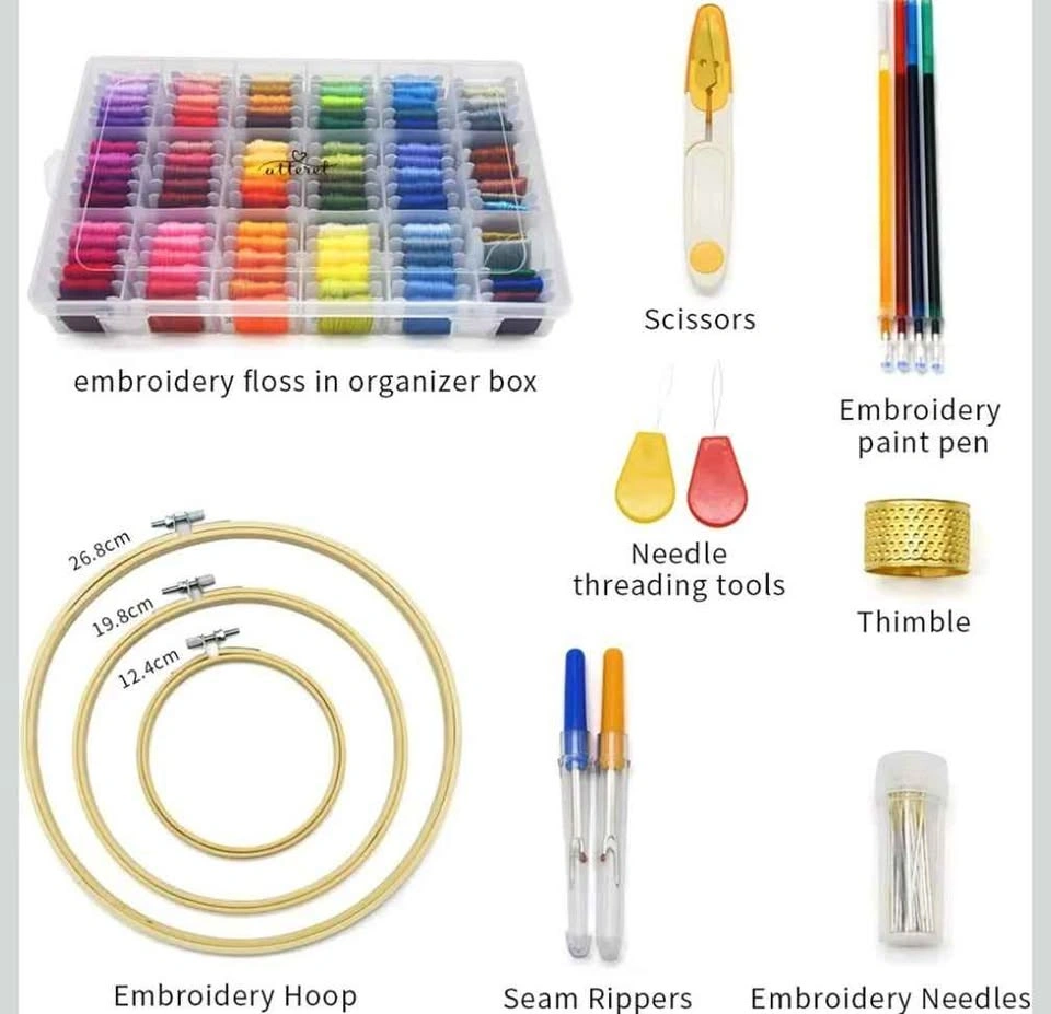 Beginners embroidery & cross stitch kit - photo 3