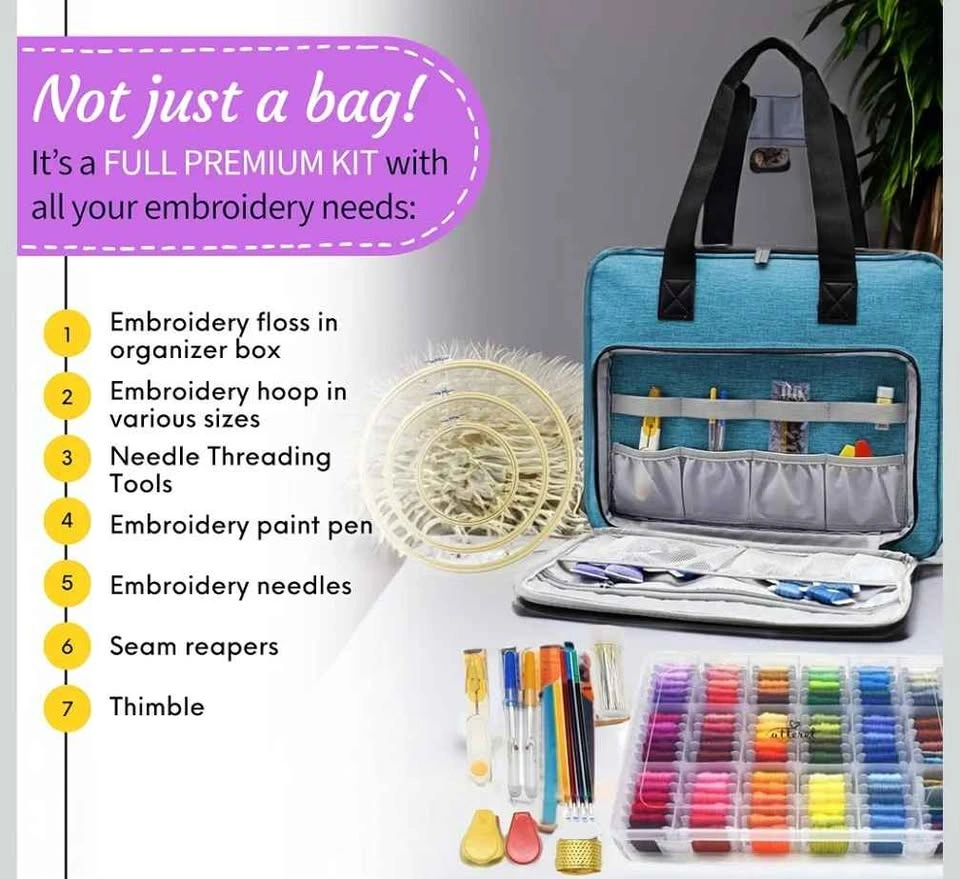 Beginners embroidery & cross stitch kit - photo 4