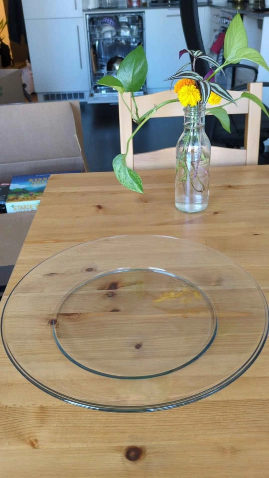 Large glass plate platter - photo 2
