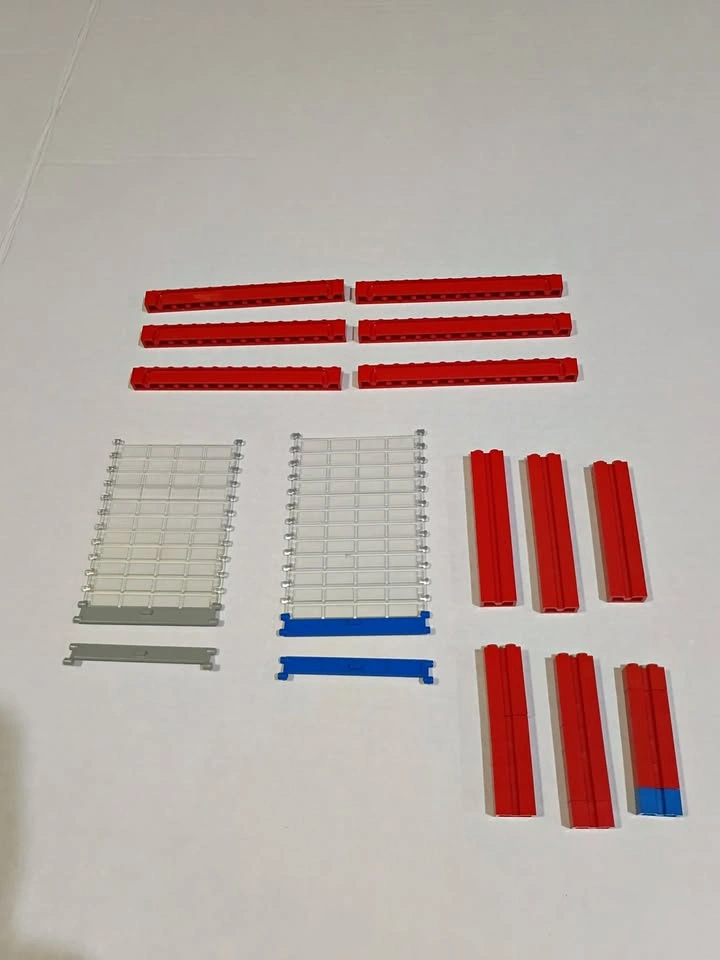 LEGO Transparent/Clear Garage Roller Door Sections & Track