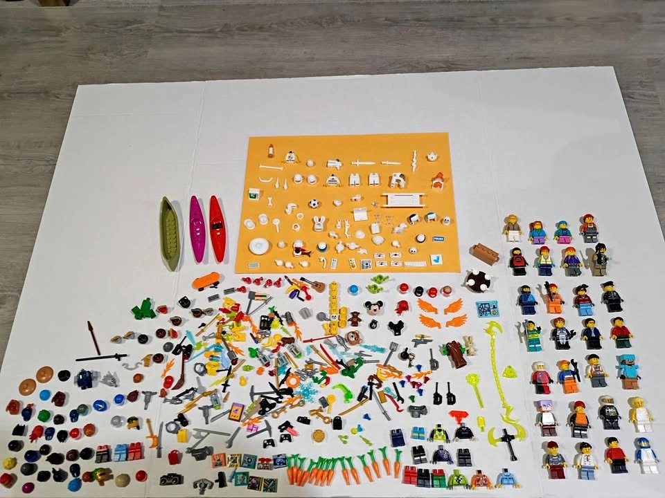 Lot of Lego Minifigs, Minifigure Parts Pieces and Accessories