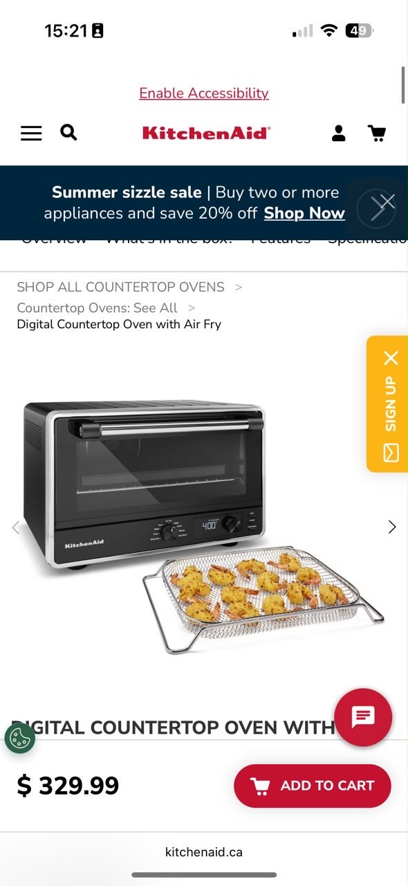 KitchenAid Digital Countertop Oven