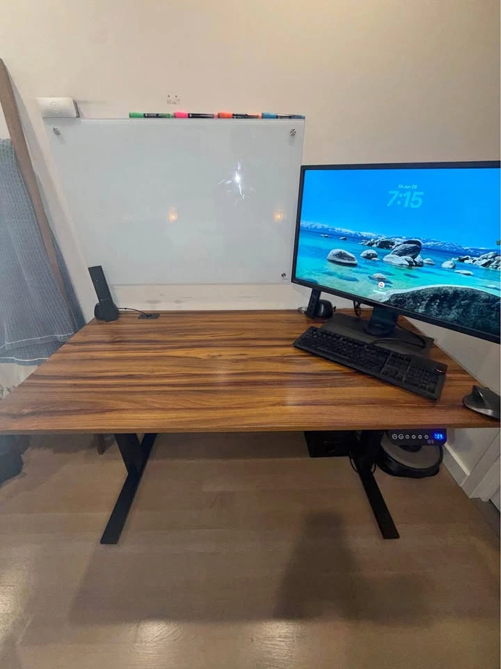 55” Electric Adjustable Standing Desk - Walnut