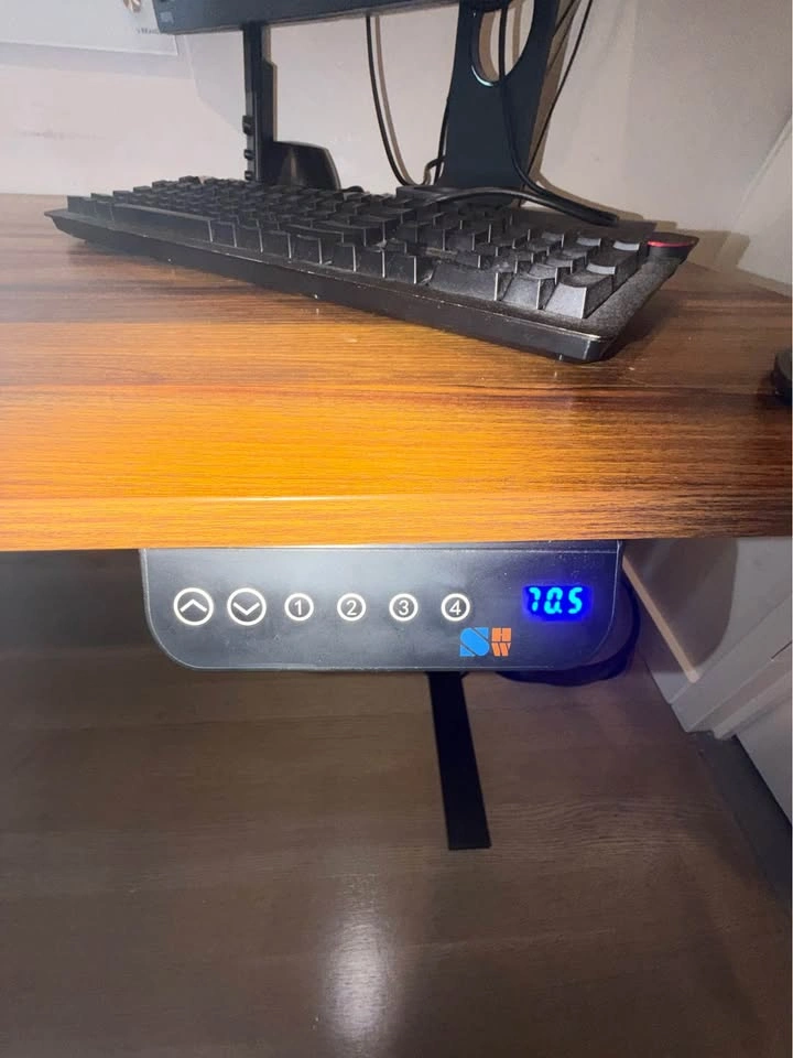 55” Electric Adjustable Standing Desk - Walnut - photo 3
