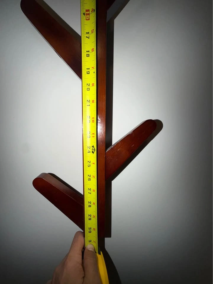 Wooden Tree Branch Wall-Mounted Coat Rack – 31” - photo 2