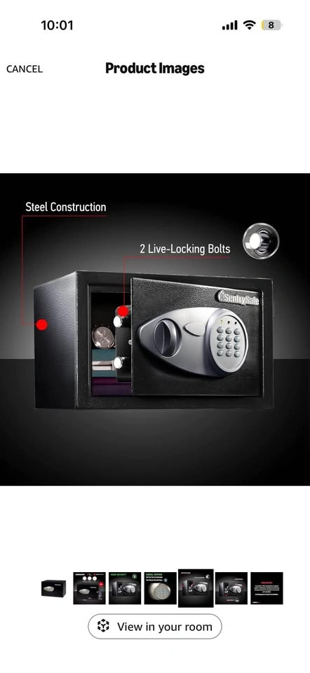 SentrySafe X055 Digital Keypad Steel Safe – 0.58 Cu. Ft. - photo 4