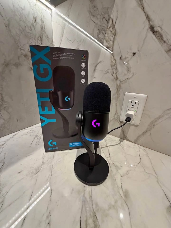 Logitech G Yeti GX RGB Gaming Microphone — Like New in Box