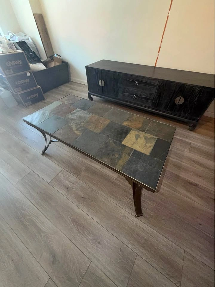 Natural Stone Tile Coffee Table - 48” x 24” x 20”