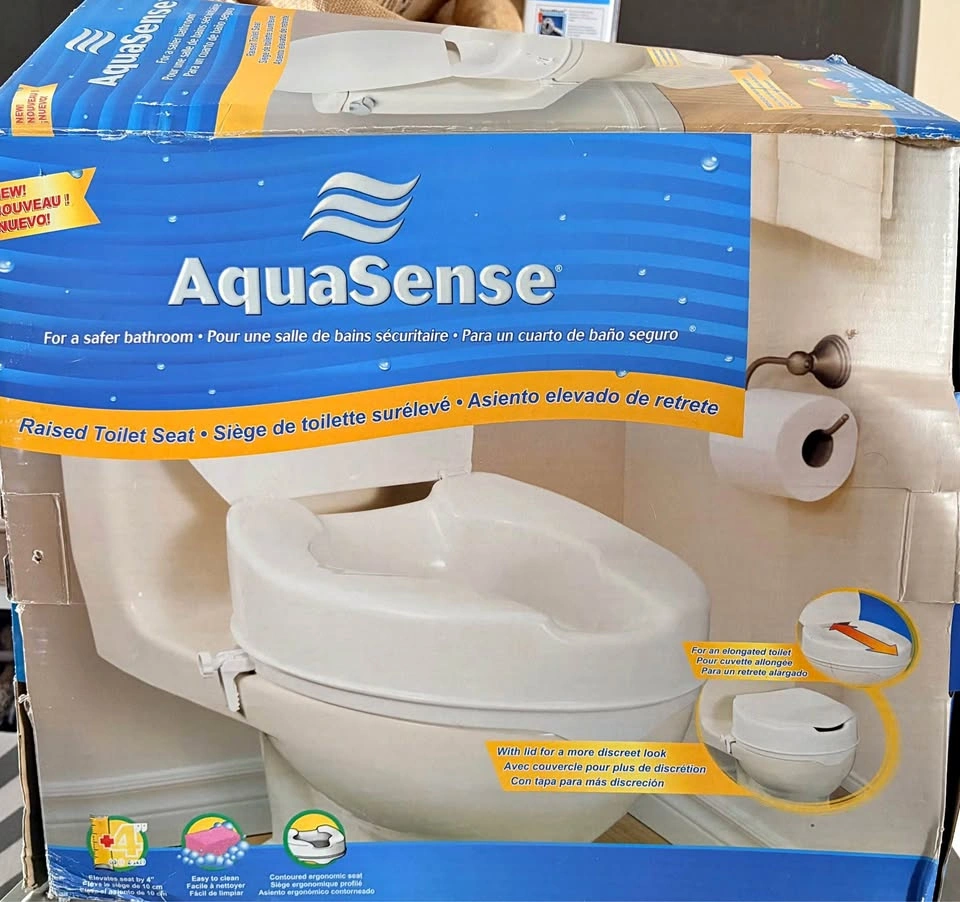 Raised toilet seat