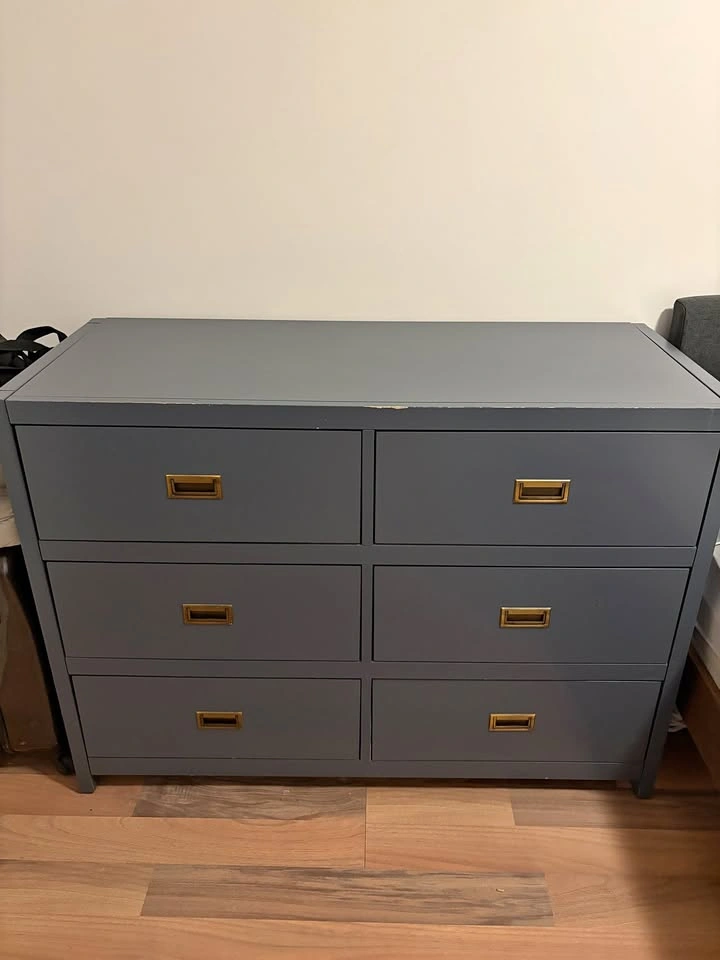 Indigo Blue 6 Drawer Dresser