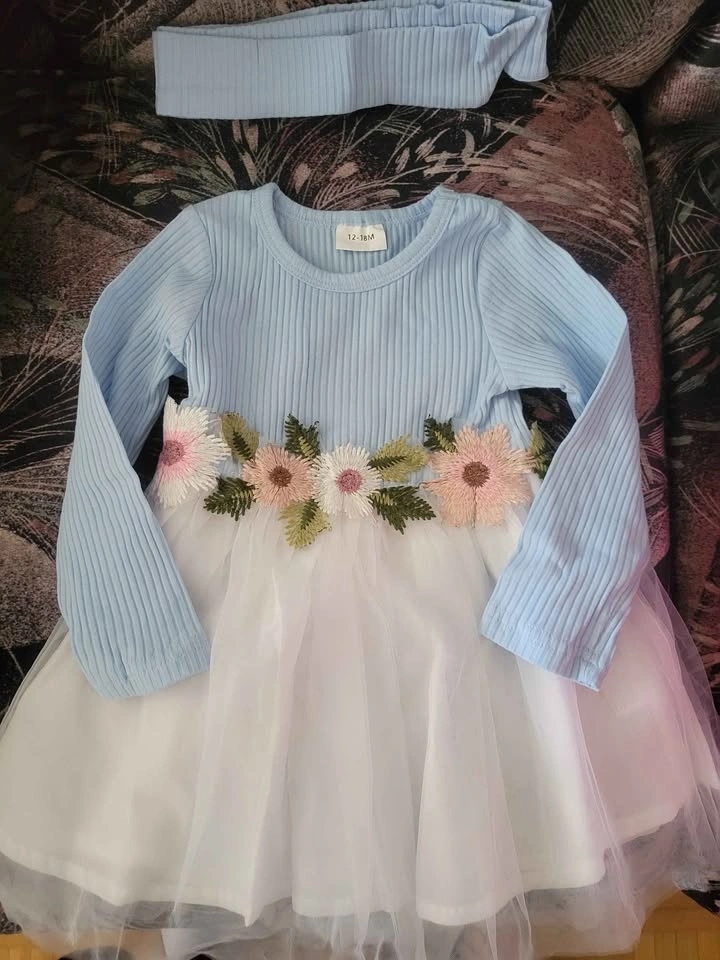 NEW Baby Girl Dress 12-18M - photo 2
