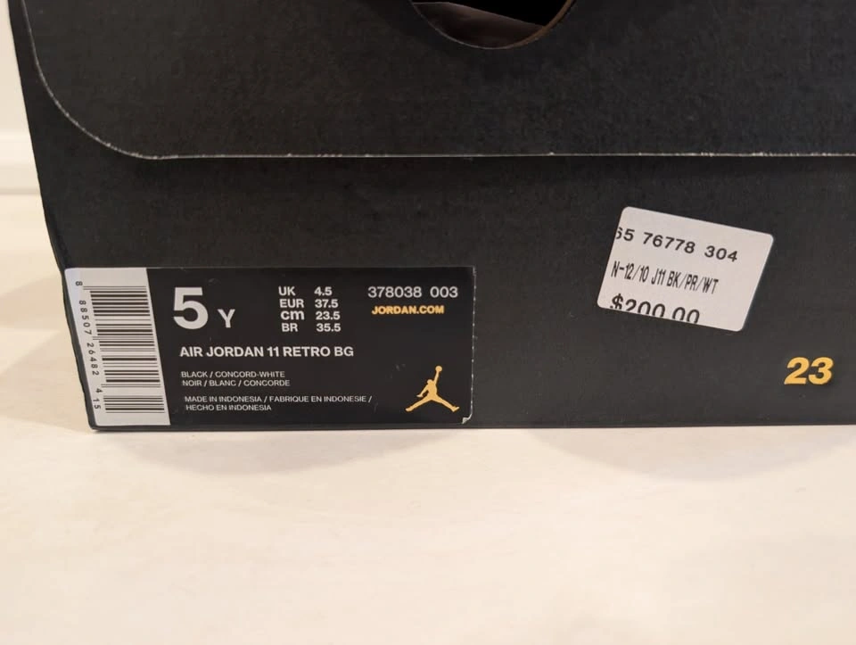 Air Jordan 11 Retro BG Space Jam Size 5Y / Women's 6.5 - photo 2
