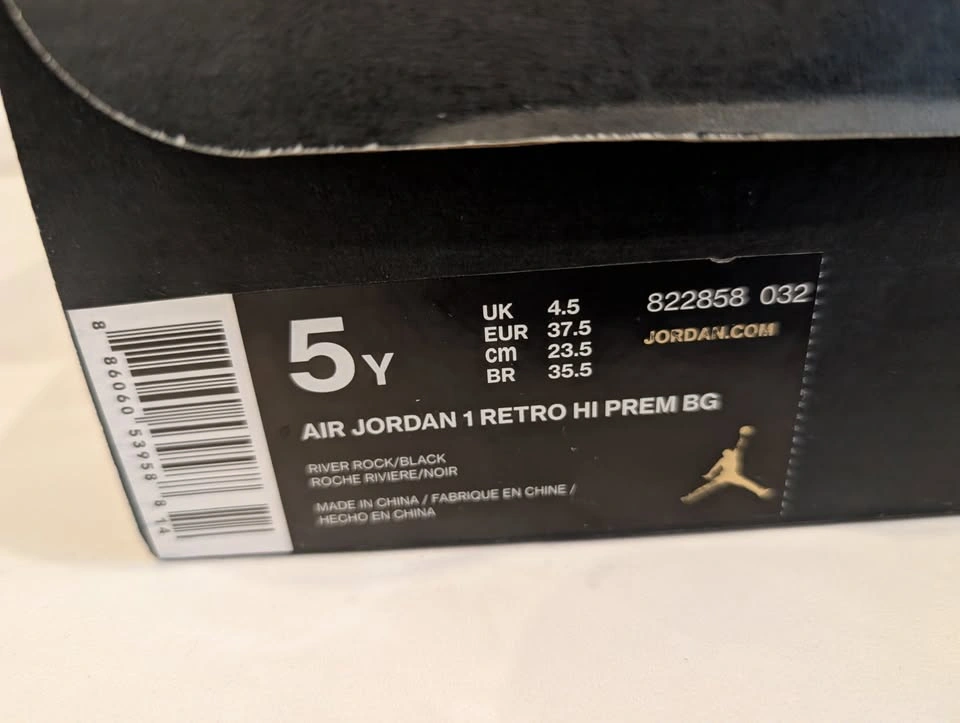 Air Jordan 1 Retro Hi Prem BG 'Bred Camo' Youth 5Y / Women’s 6.5 - photo 2
