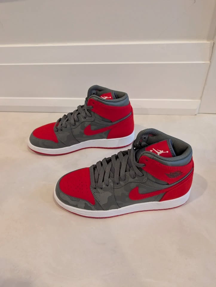 Air Jordan 1 Retro Hi Prem BG 'Bred Camo' Youth 5Y / Women’s 6.5 - photo 4
