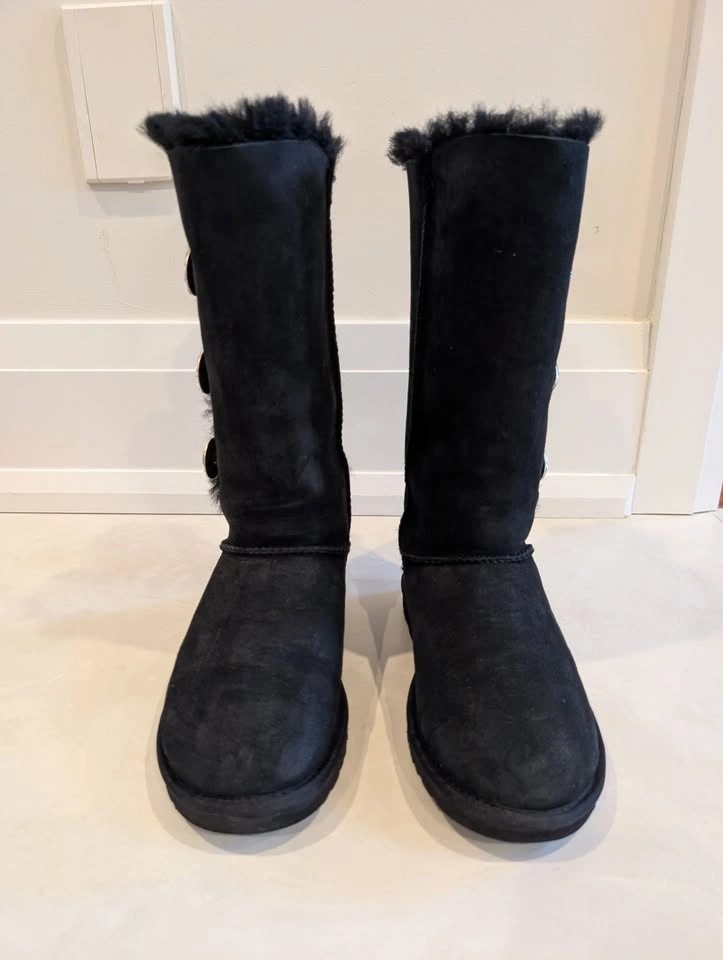 UGG Australia Black Bailey Button Bling Triplet Tall Boots Size - photo 3