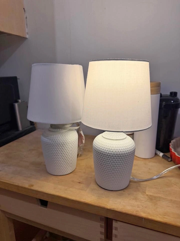 Set of 2 small nightstand lamps