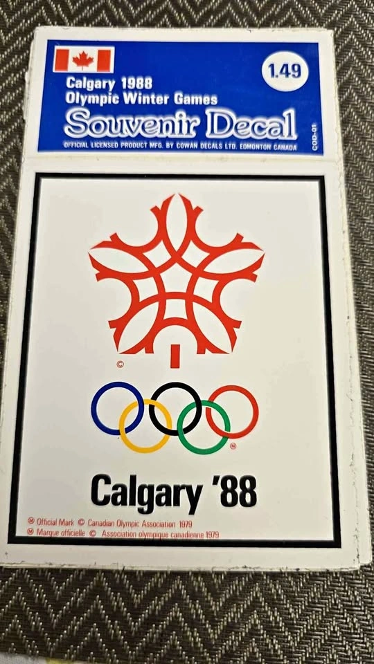 1988 Calgary Olympic Winter Games Souvenir Decals