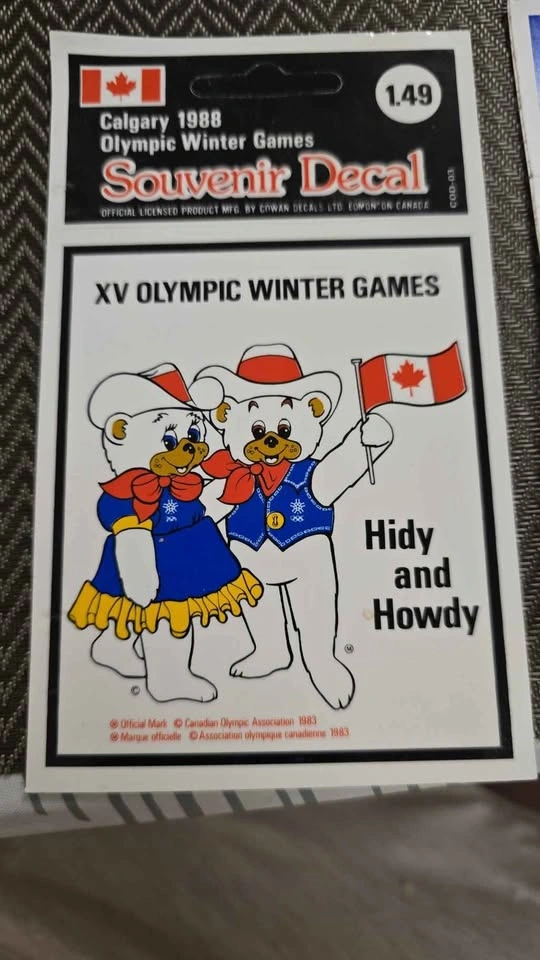 1988 Calgary Olympic Winter Games Souvenir Decals - photo 2