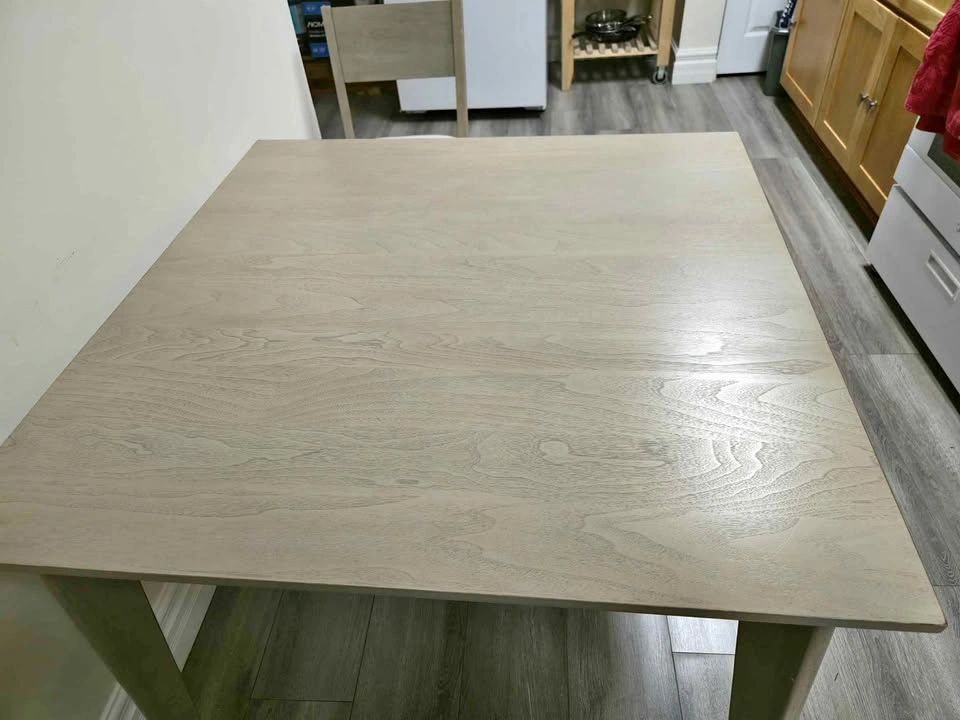 Light Wood Dining Table and Chair Set