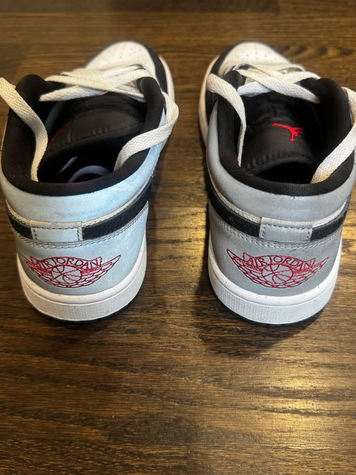Air Jordan 1 Low White/Black ‘Smoke Grey’ Men’s Size 8 - photo 2