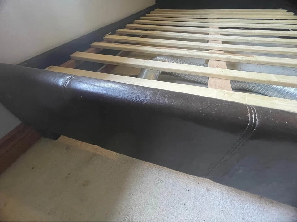 Full Size Faux Leather Bed Frame (Masonville) - photo 3
