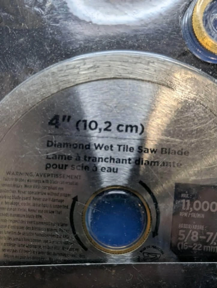 MAXIMUM 4" Diamond Wet Tile Saw Blade - photo 4