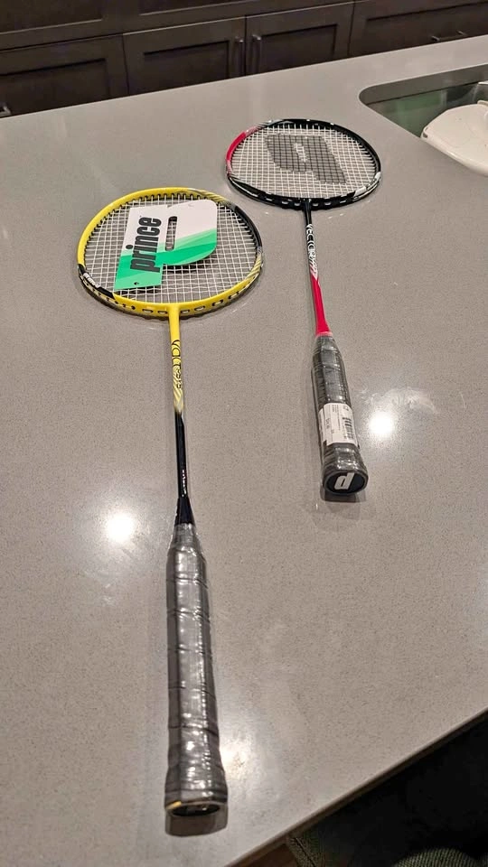 Prince Volt and Vector Badminton Racquets