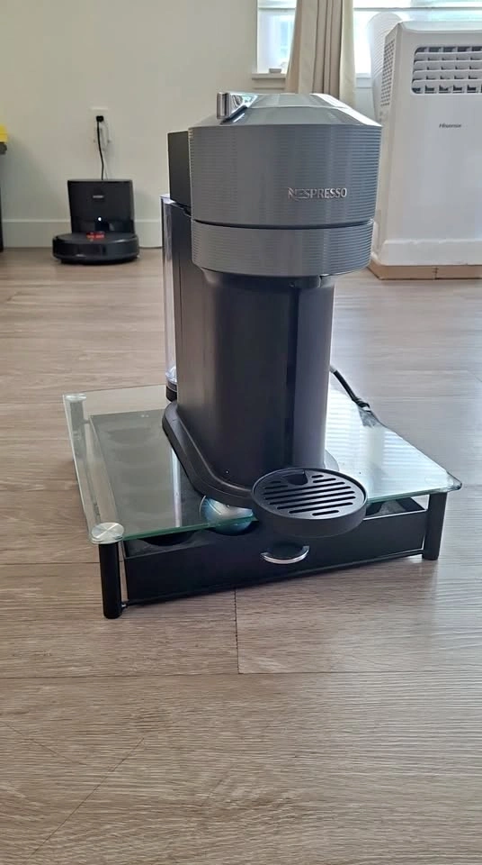 Nespresso Coffee Machine with Coffee Pod Storage Stand